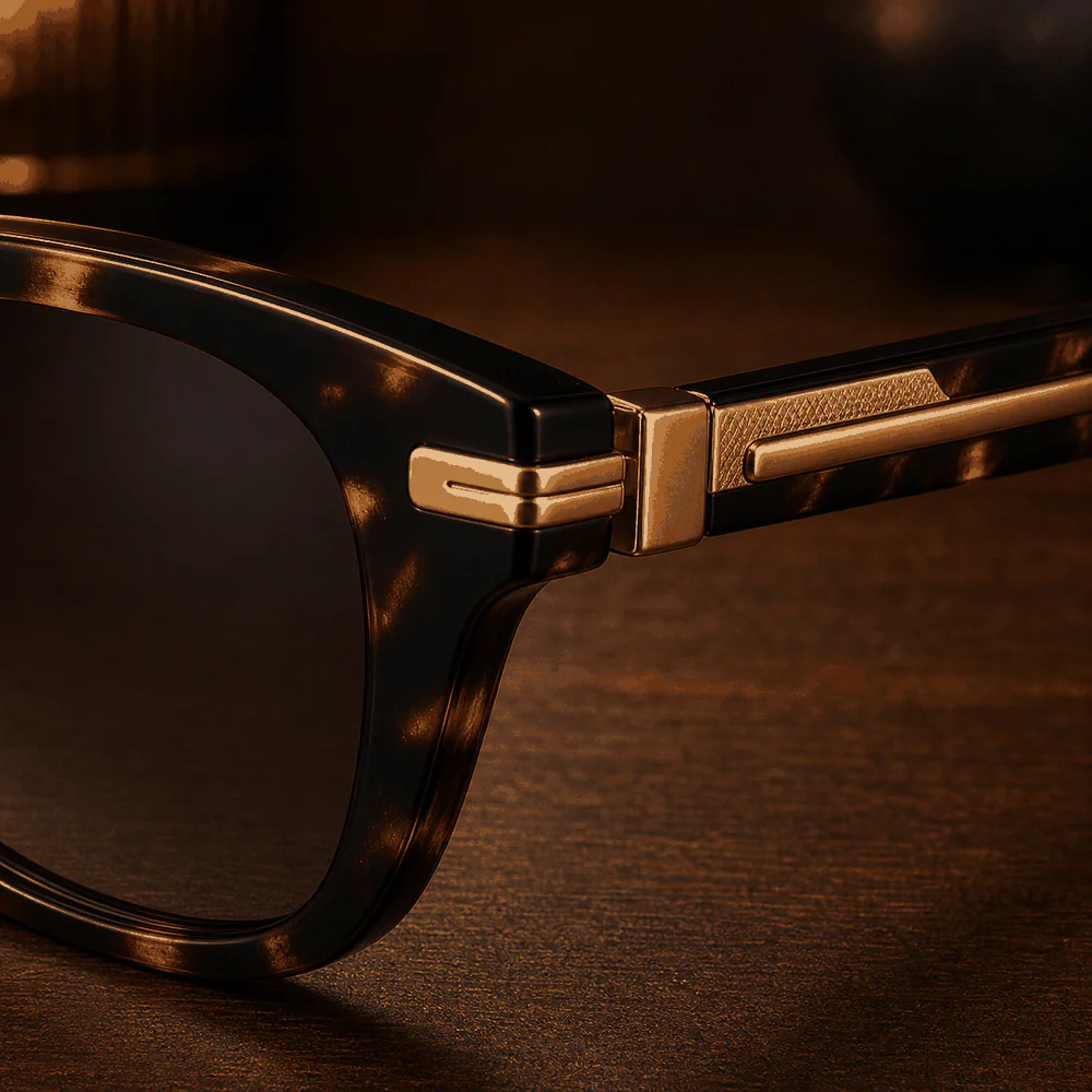 The Finale Frame - Tortoise Gold first detail view