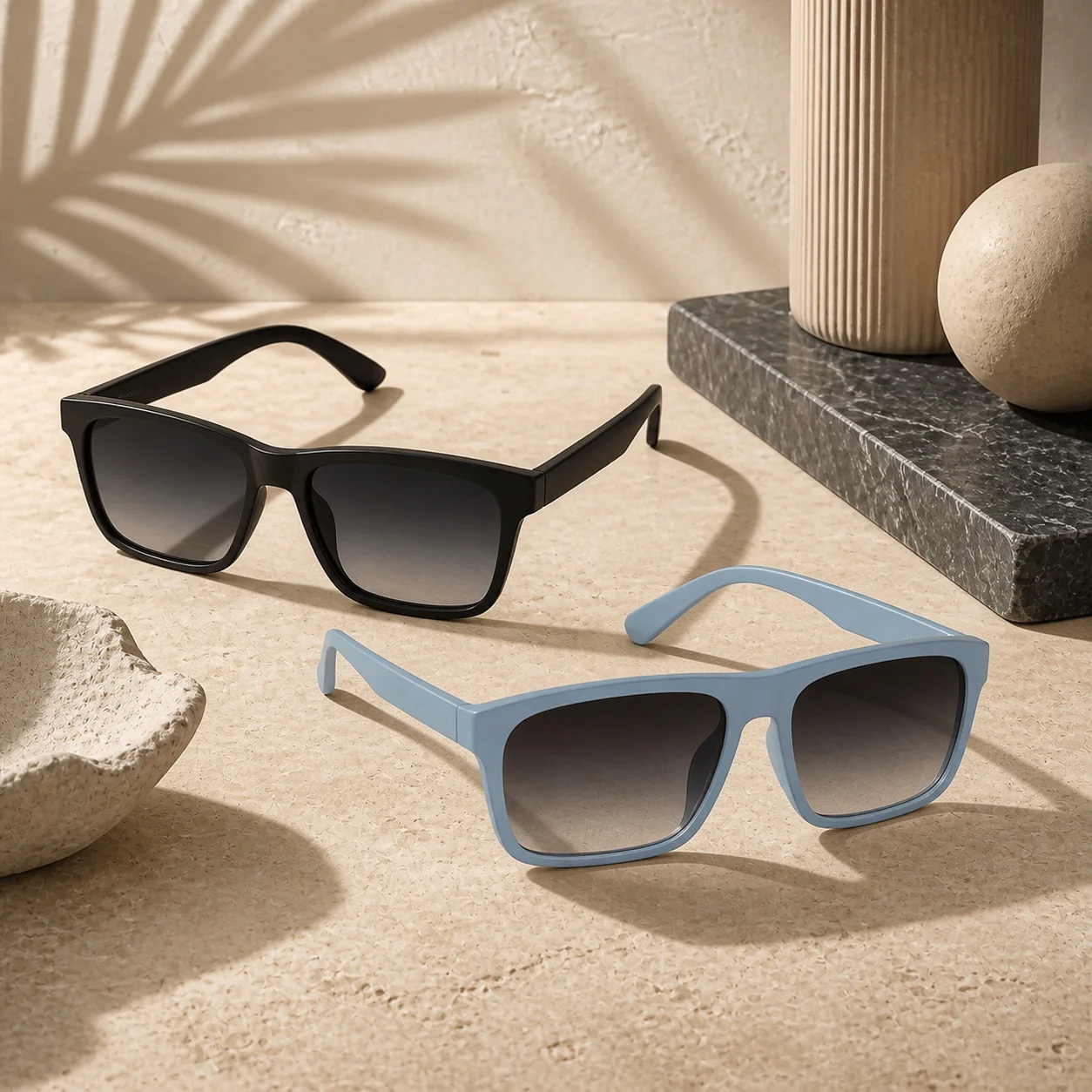 The Shades Direct styling details and frame finishes
